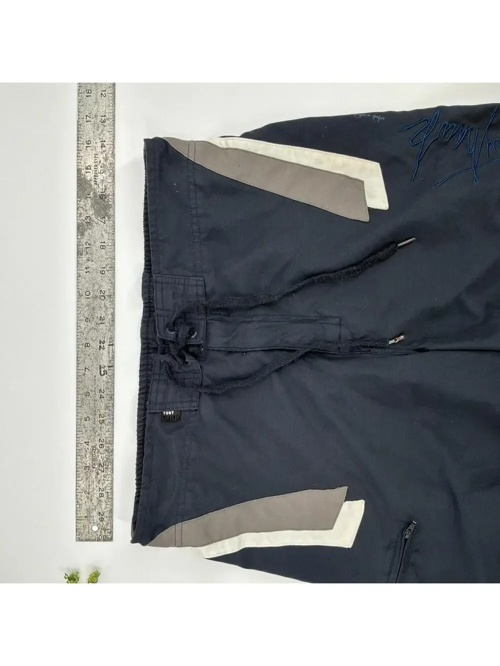 Tony Hawk Navy Board Shorts Signature Logo Swim Cargo Short Men’s